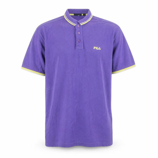 Fila Men's Purple XL Polo Shirt Retro Sports Casual