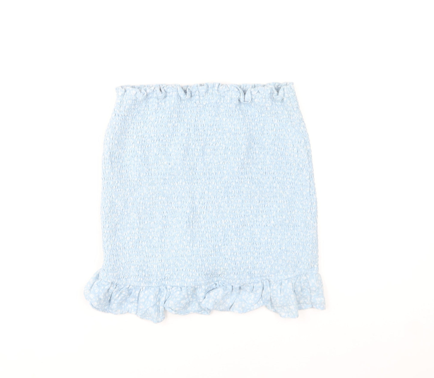 Abercrombie & Fitch Women’s Blue Floral Ruffle Mini Skirt Size M