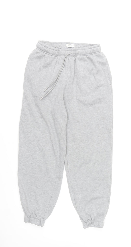 Topshop Women’s Grey Fleece Sweatpants Size S Comfortable Casual Trousers