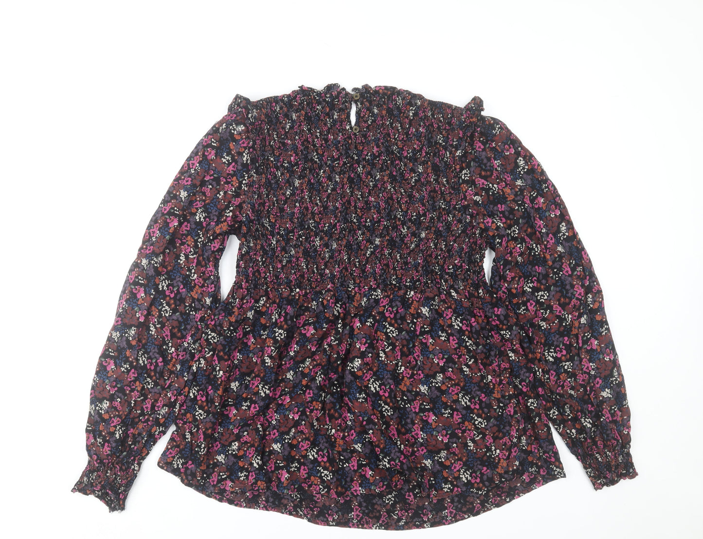 Fat Face Women's Multicoloured Floral Tunic Blouse Size 14