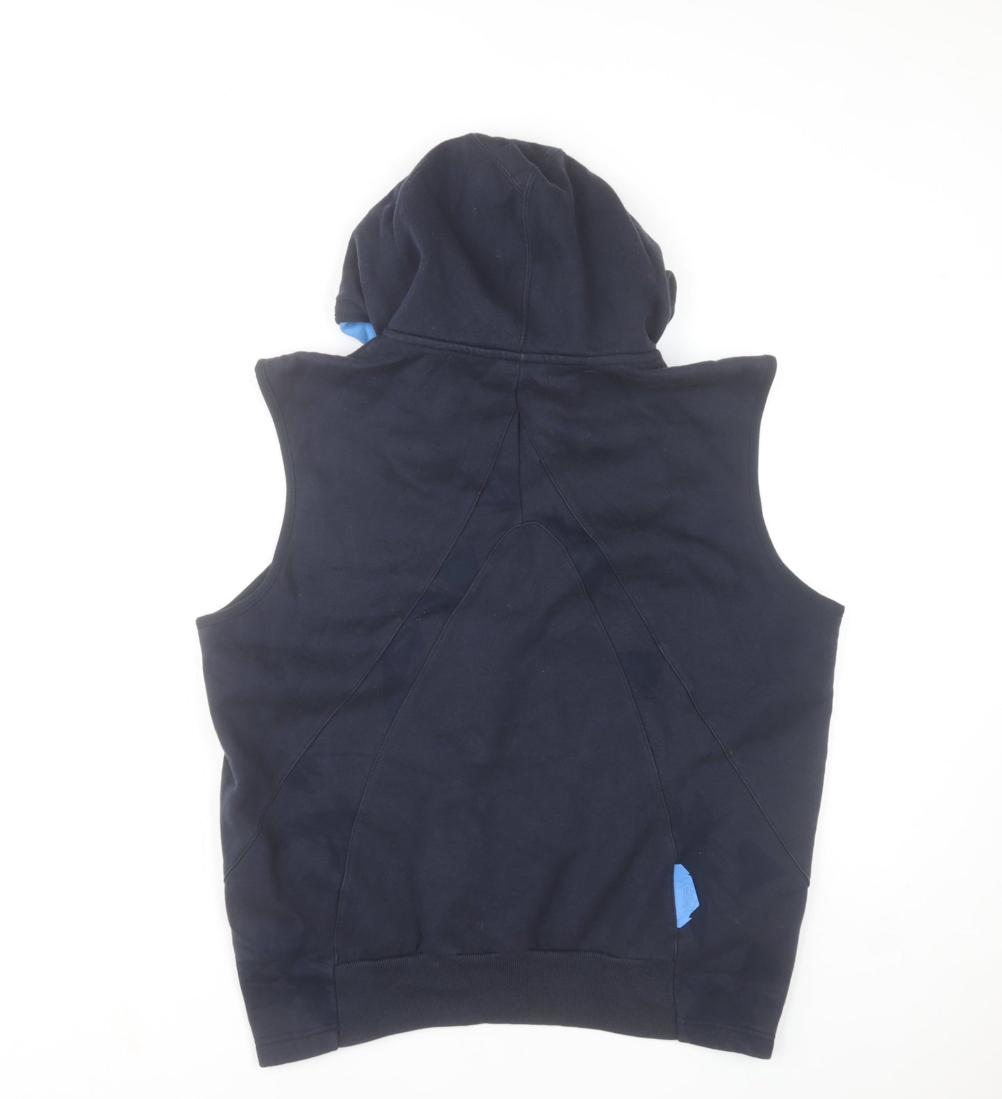 Nike Men's Blue Sleeveless Hoodie Vest M Sports Graphic Air Hoodie