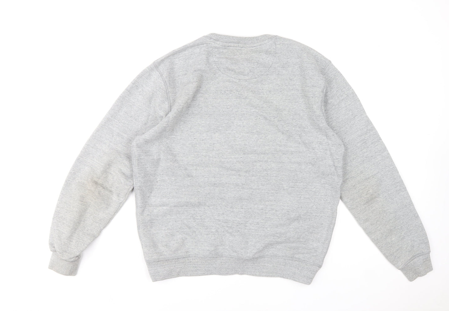 Jack Wills Men’s Grey Pullover Sweatshirt M Crew Neck Cotton Blend