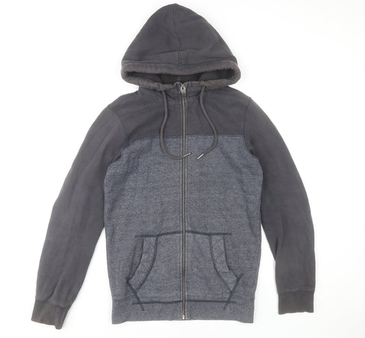 Fat Face Men’s Blue Full Zip Hoodie XS Regular Fit