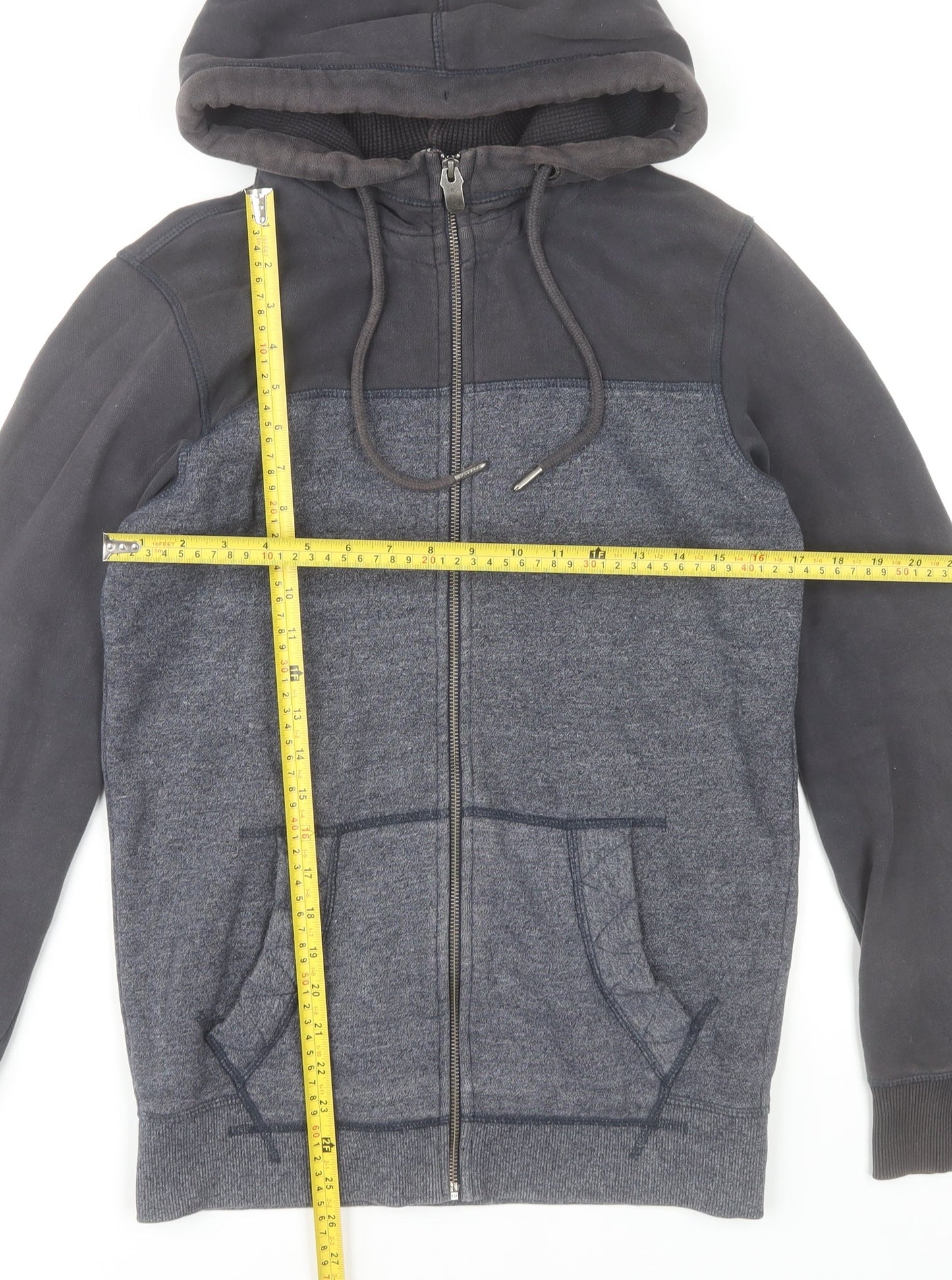 Fat Face Men’s Blue Full Zip Hoodie XS Regular Fit