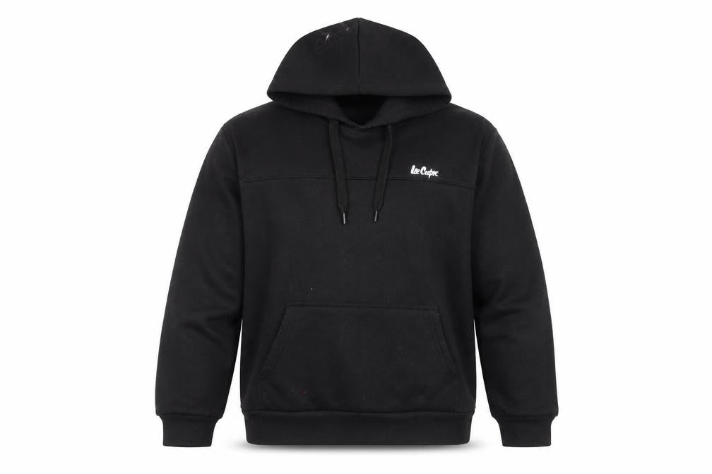 Mens UK M Regular Lee Cooper Black Pullover Hoodie
