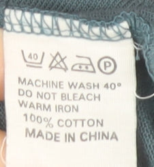 Weekender Men’s Multicoloured Long Sleeve Cotton Polo Shirt Size M