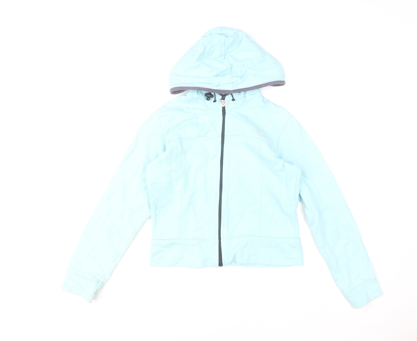 O'Neill Women’s Blue Full Zip Hoodie Sweatshirt Size S 100% Cotton