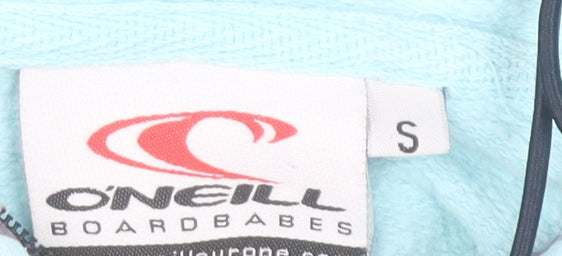 O'Neill Women’s Blue Full Zip Hoodie Sweatshirt Size S 100% Cotton