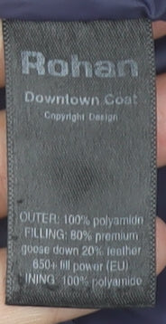 Rohan Women's Red Long Hooded Down Puffer Coat Size M