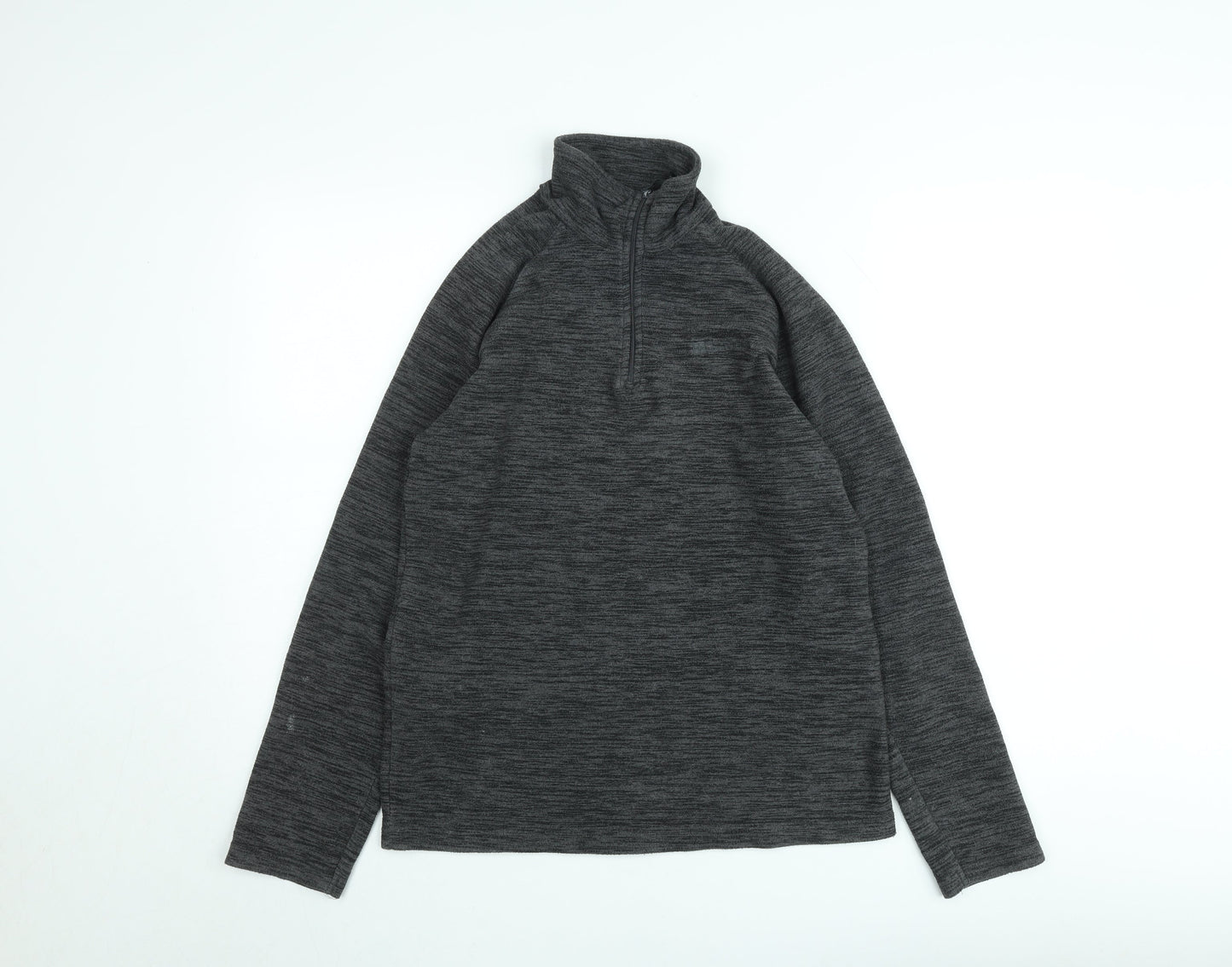 Mountain Warehouse Men's Grey XS 1/4 Zip Fleece Pullover Sweatshirt