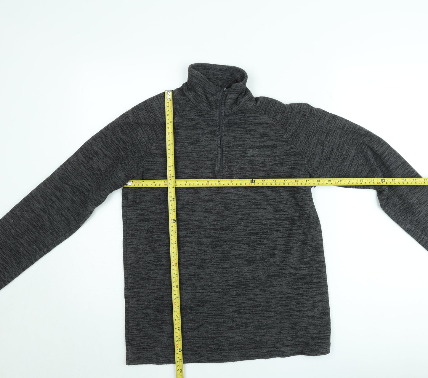 Mountain Warehouse Men's Grey XS 1/4 Zip Fleece Pullover Sweatshirt