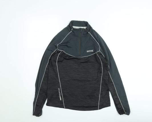 Regatta Mens Grey 1/4 Zip Outdoor Sweatshirt M Lightweight Pullover