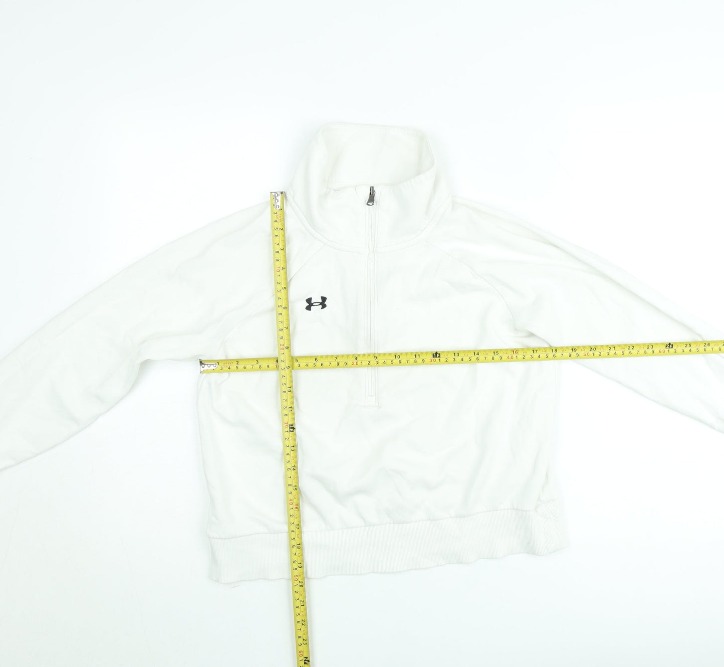 Under Armour Women's White XS 1/2 Zip Pullover Sweatshirt