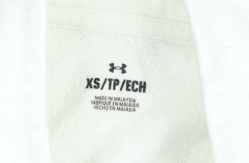 Under Armour Women's White XS 1/2 Zip Pullover Sweatshirt