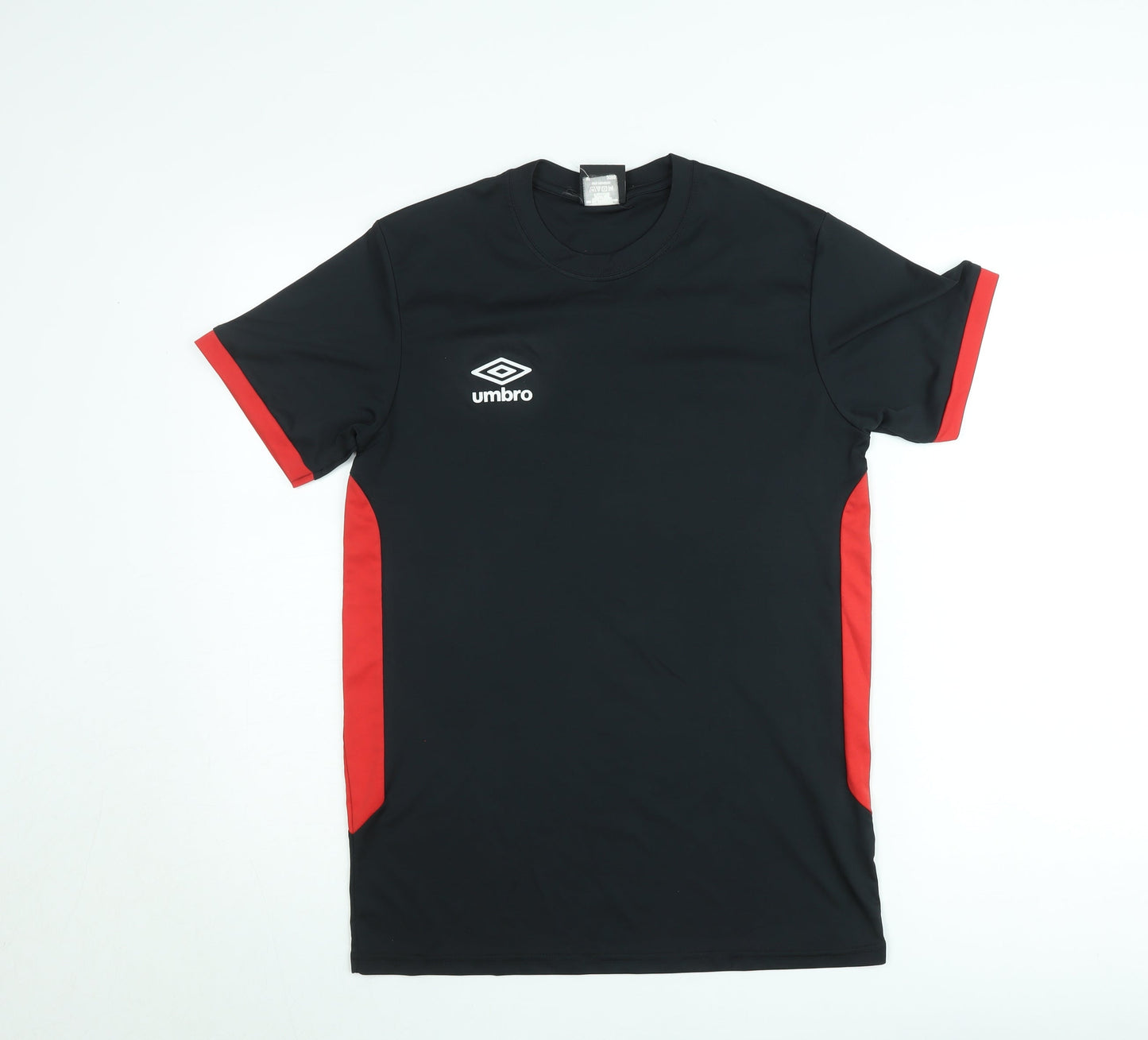 Umbro Men's Black & Red Sports T-Shirt Size S Lightweight Top