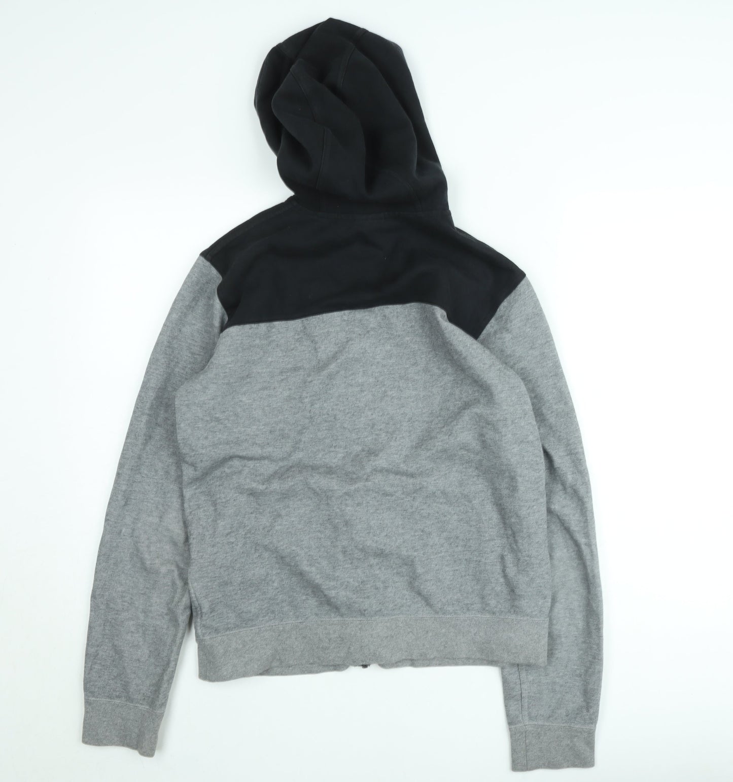 Nike Men's Grey Full Zip Sports Hoodie Size M