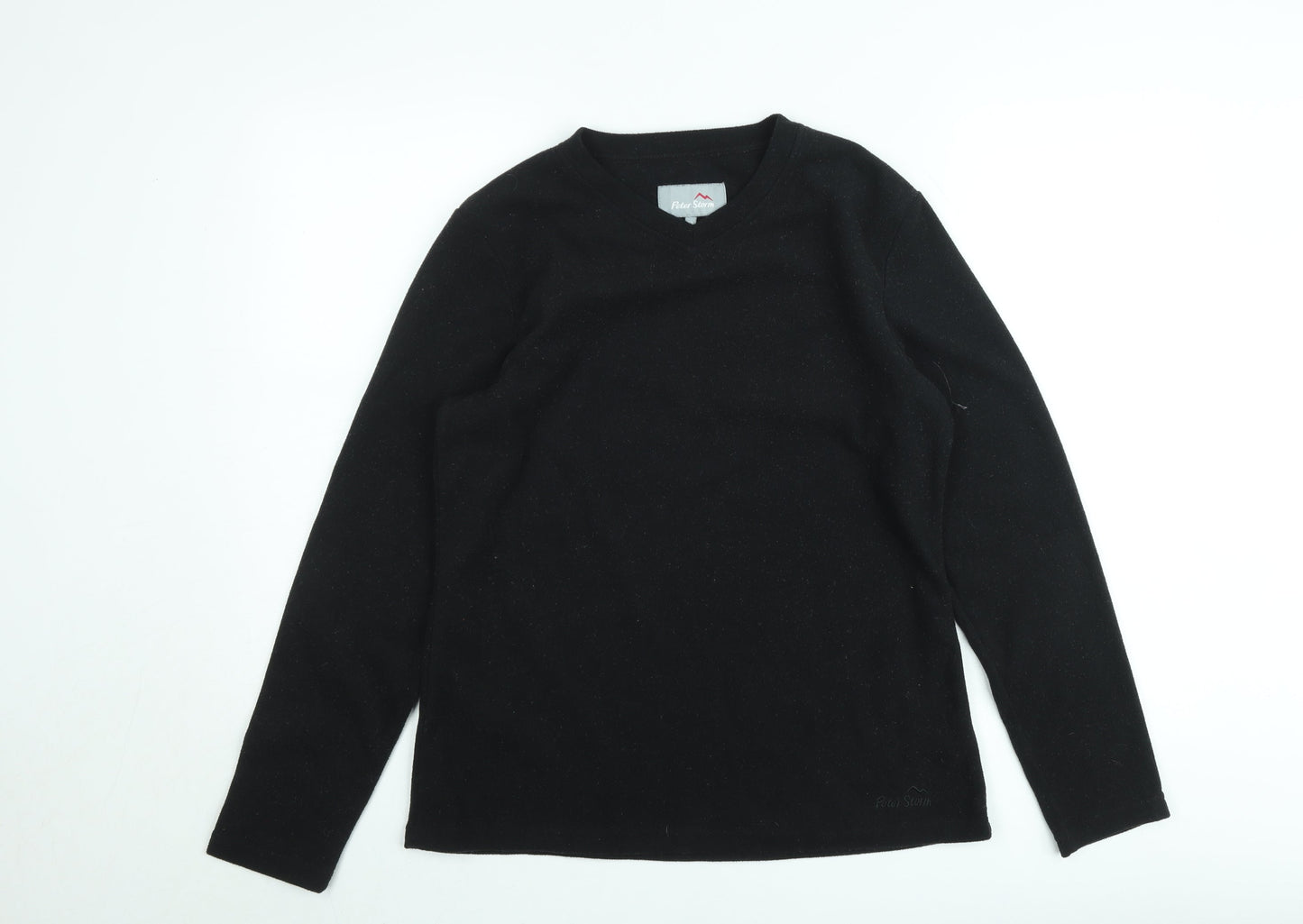 Peter Storm Womens Black Fleece Pullover Sweatshirt Size 12