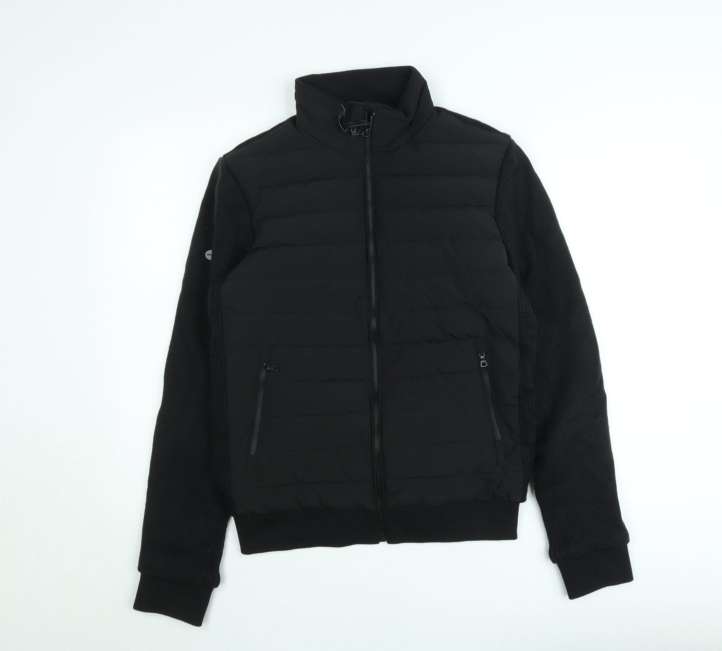 Superdry Studios Men's Black S Bomber Jacket with Zip Pockets