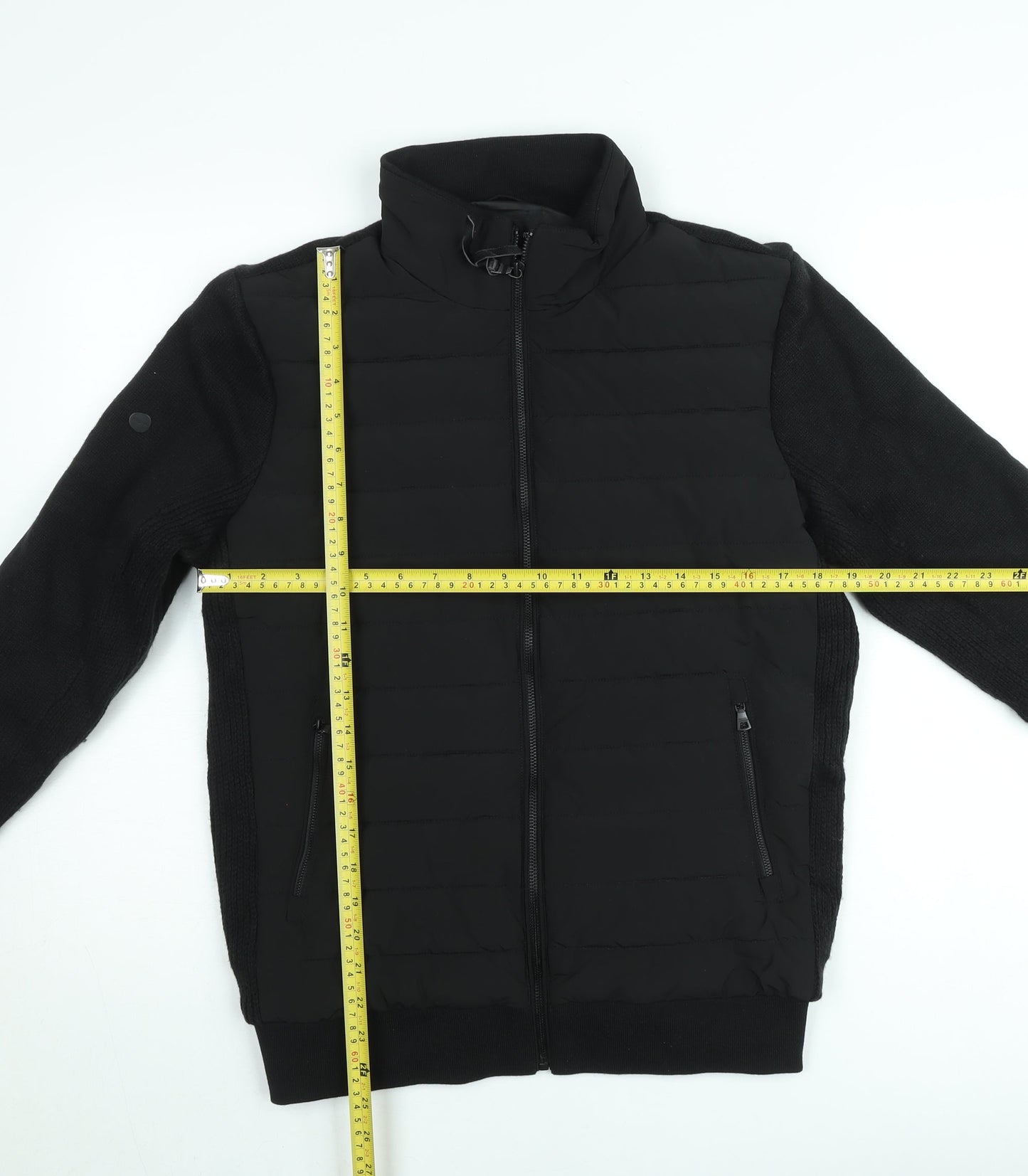 Superdry Studios Men's Black S Bomber Jacket with Zip Pockets