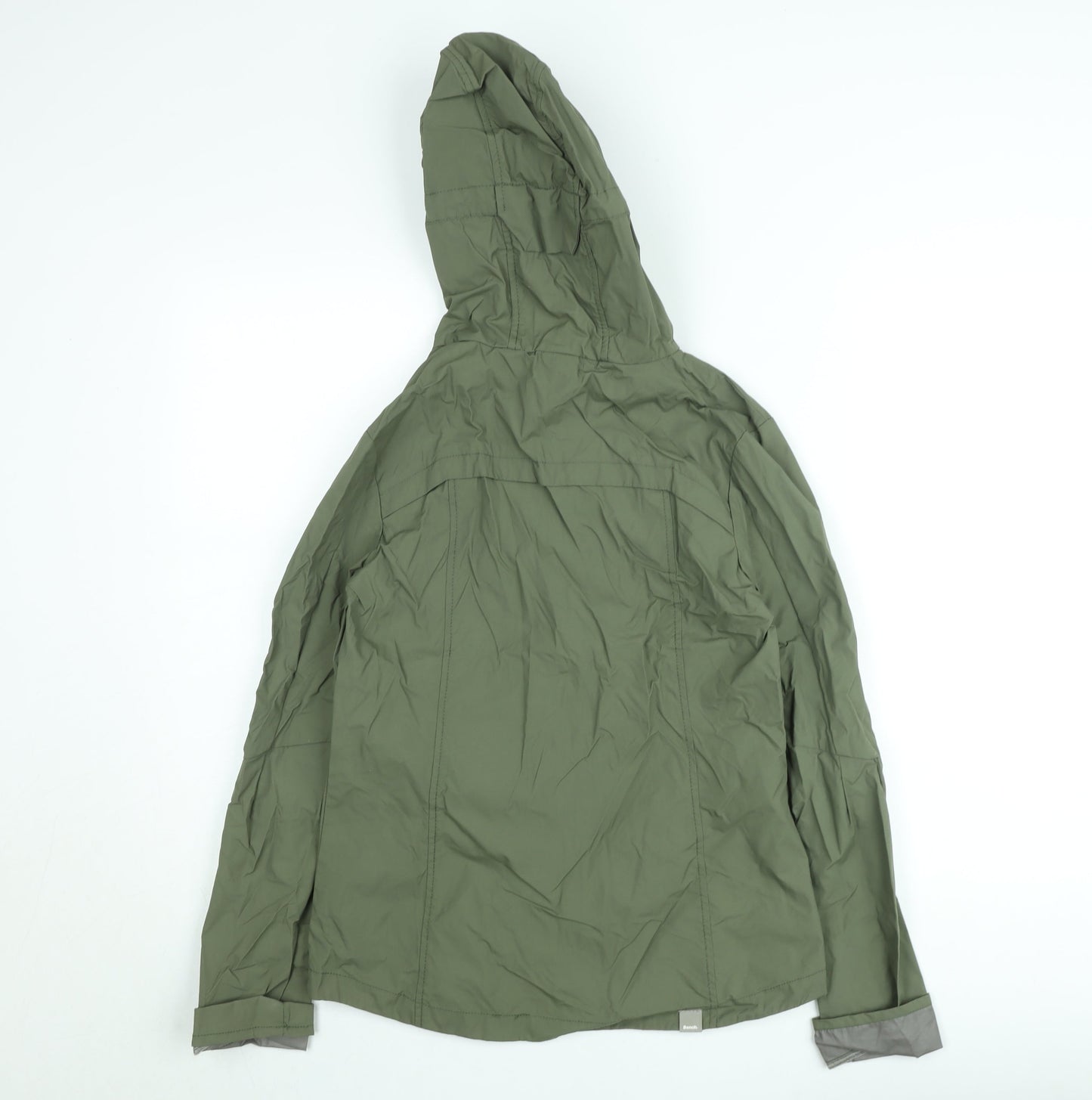 Bench Men's Green S Lightweight Hooded Windbreaker Jacket