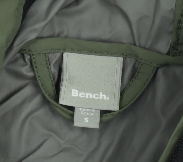 Bench Men's Green S Lightweight Hooded Windbreaker Jacket