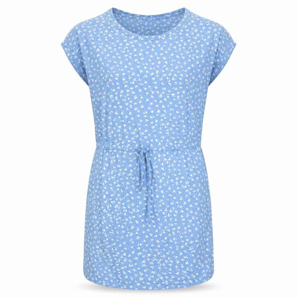 ONLY Women's Blue Floral Cotton Short Shift Dress Size M