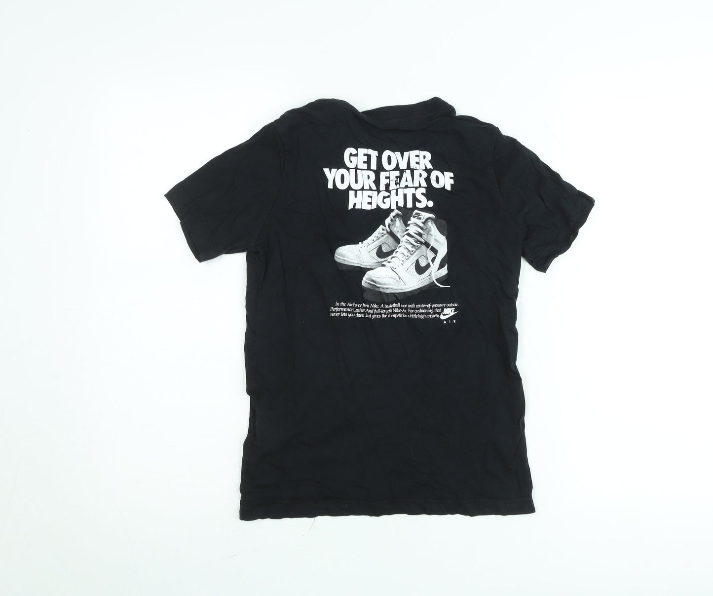 Nike Boys Black Air Graphic T-Shirt M (10-11 Years) Regular Fit