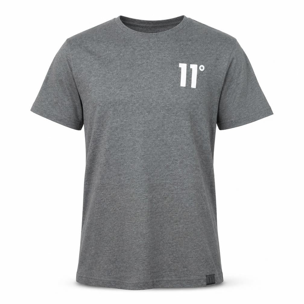 11 Womens Degrees Grey Classic Crew Neck Regular Fit T-Shirt M