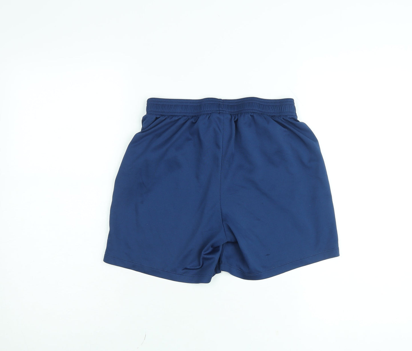 Umbro Boys Blue Athletic Football Shorts Size 13 Years Polyester