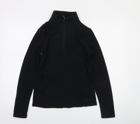 Peter Storm Womens Black Size 8 1/2 Zip Fleece Sweatshirt