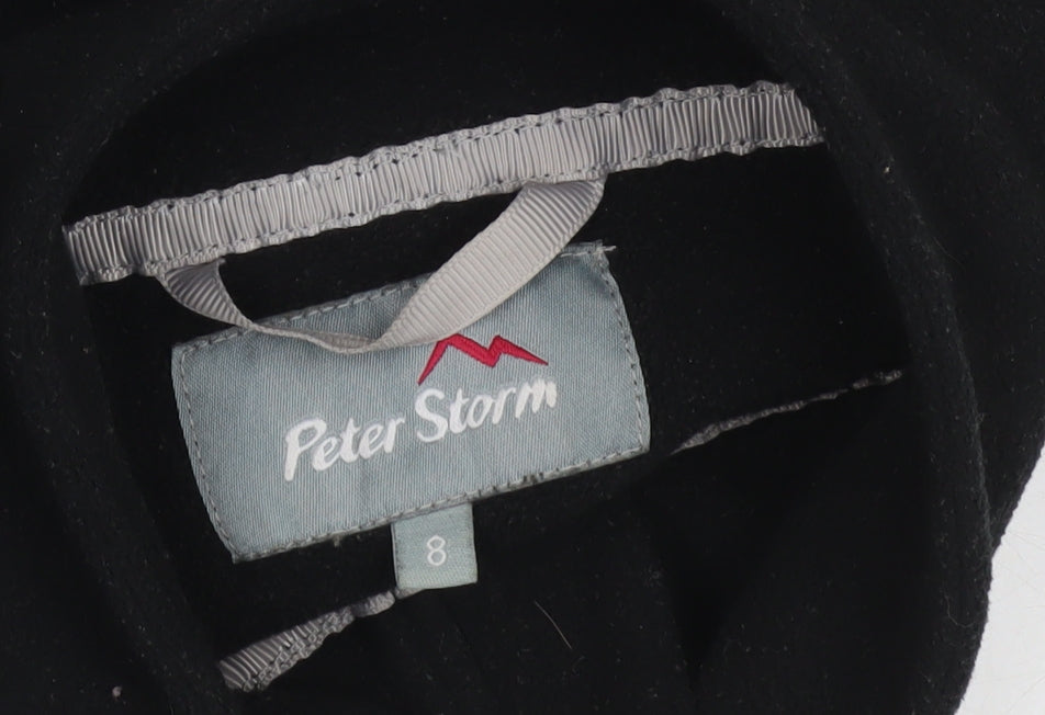 Peter Storm Womens Black Size 8 1/2 Zip Fleece Sweatshirt