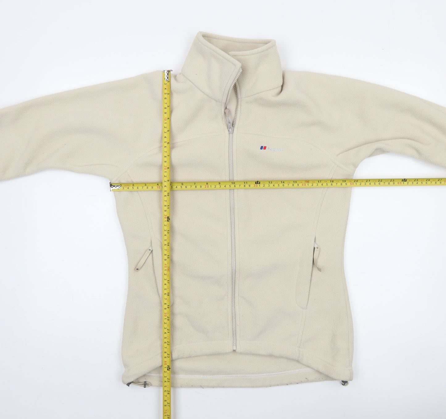Berghaus Women Beige Fleece Full Zip Jacket Size 10 Outdoor
