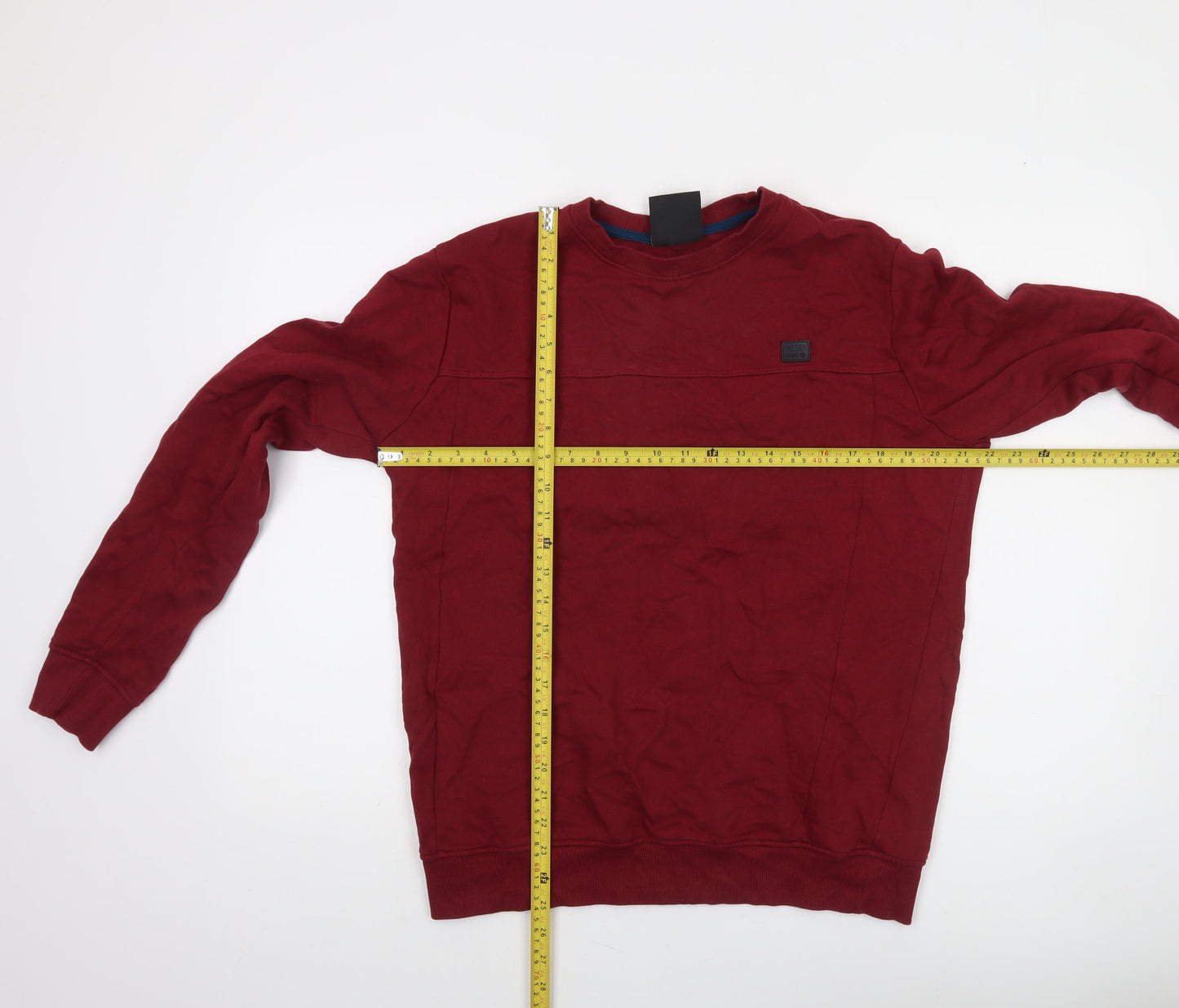 Diesel Sport Men's Red Cotton Crew Neck Sweatshirt Size L