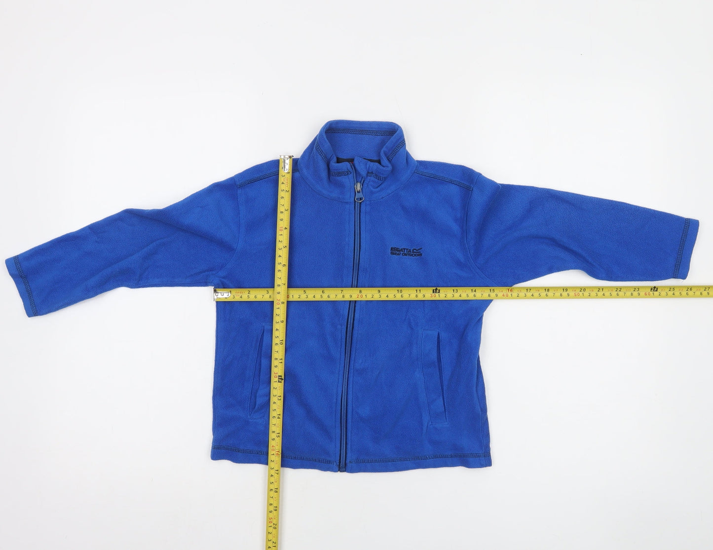 Regatta Boys Blue Fleece Full Zip Jacket 5-6 Years Outdoor Lightweight