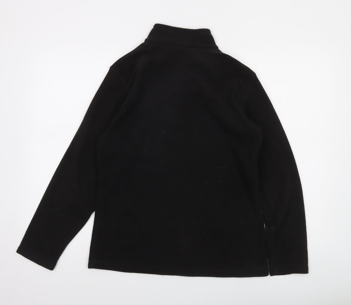 Regatta Women's Black Fleece Pullover Sweatshirt UK 10 1/4 Zip Outdoor