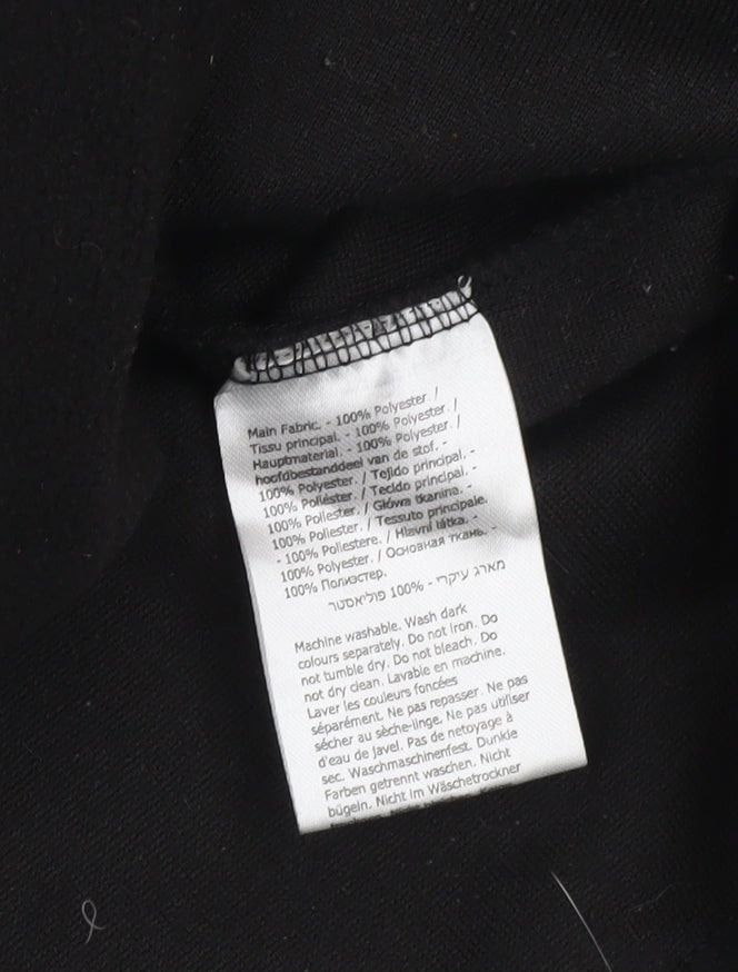 Regatta Women's Black Fleece Pullover Sweatshirt UK 10 1/4 Zip Outdoor