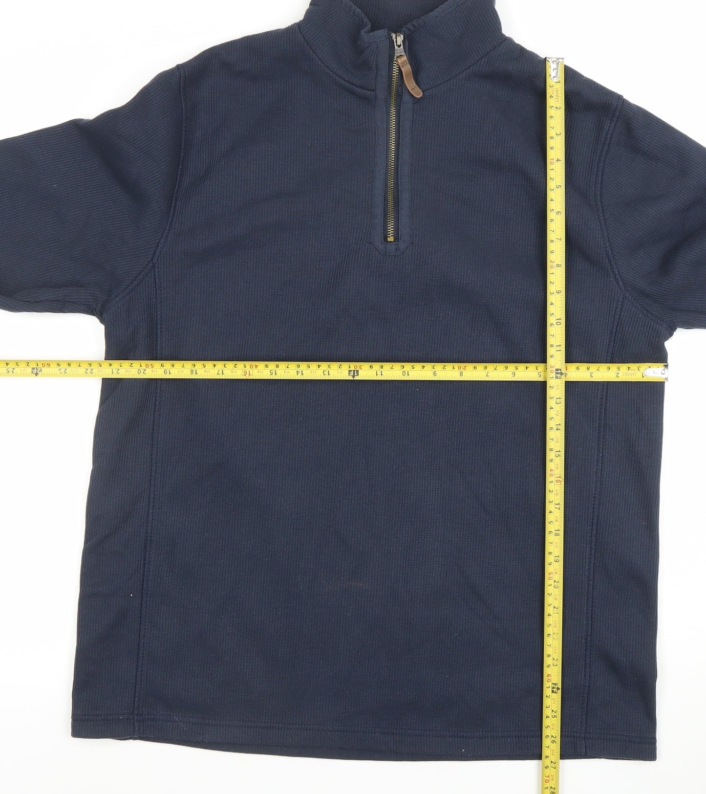 Mountain Warehouse Men’s Blue 1/2 Zip Fleece Sweatshirt L Regular