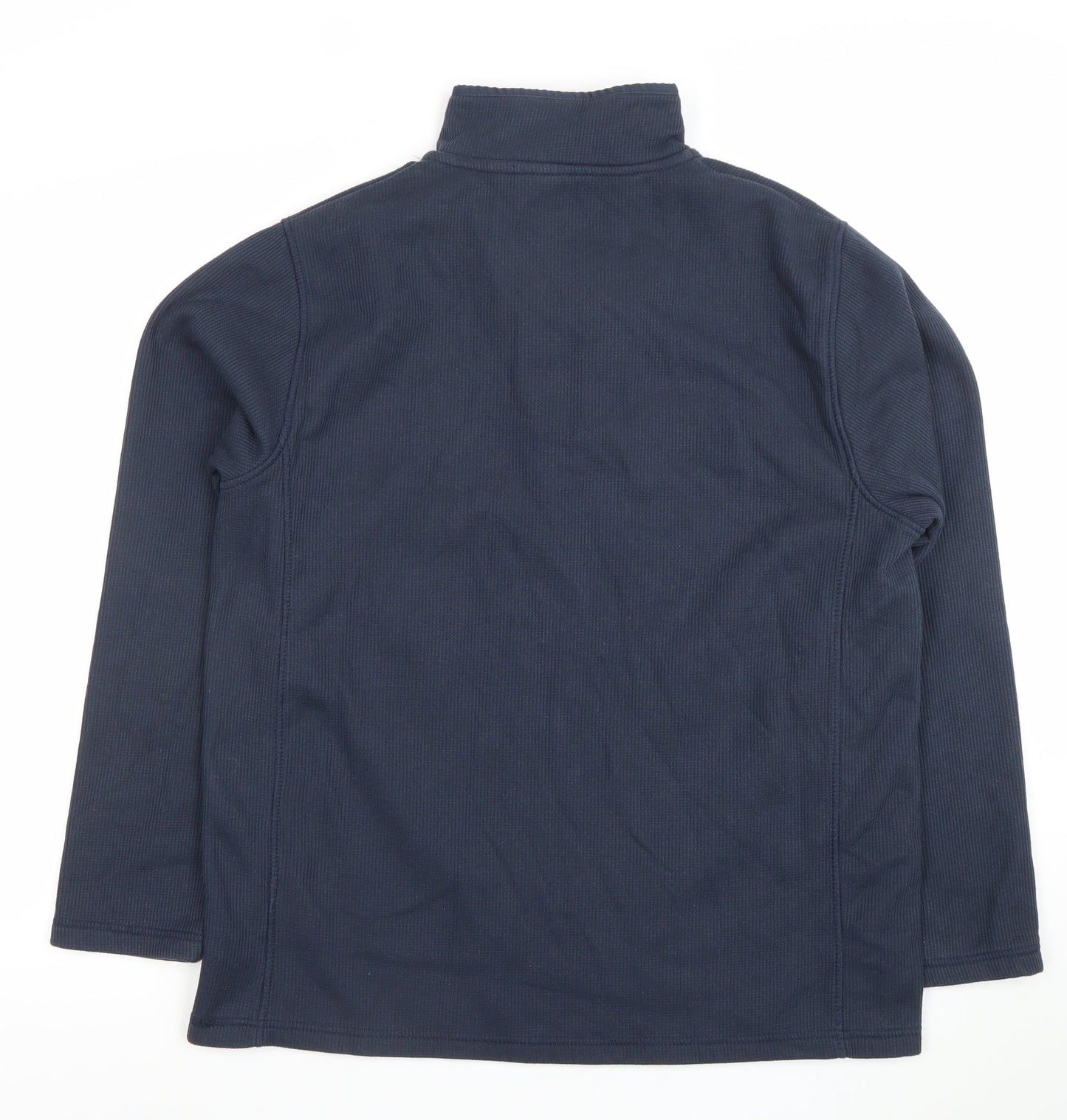 Mountain Warehouse Men’s Blue 1/2 Zip Fleece Sweatshirt L Regular