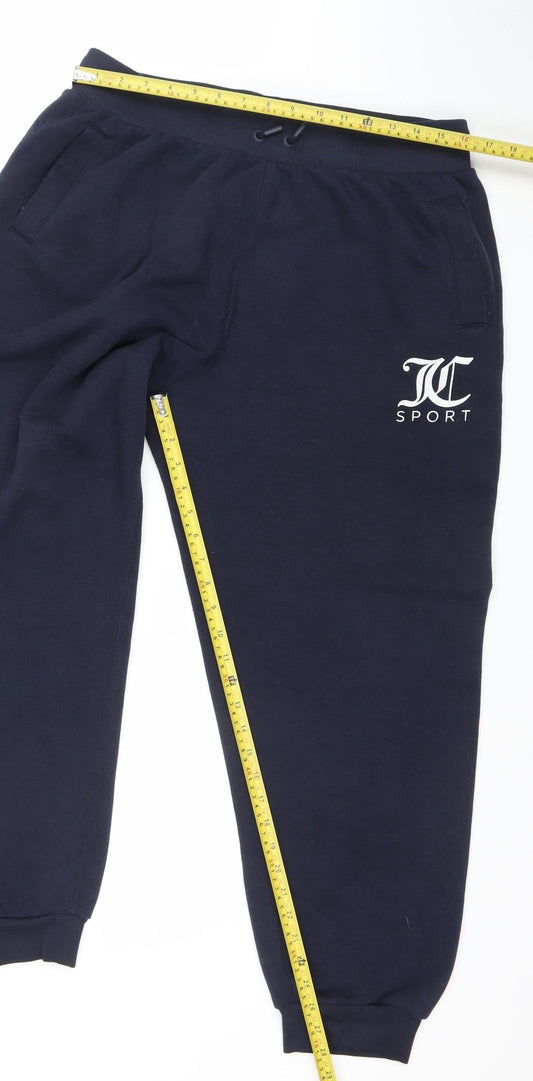 Juicy Couture Women's Black XL Jogger Trousers Fleece Sport Pants