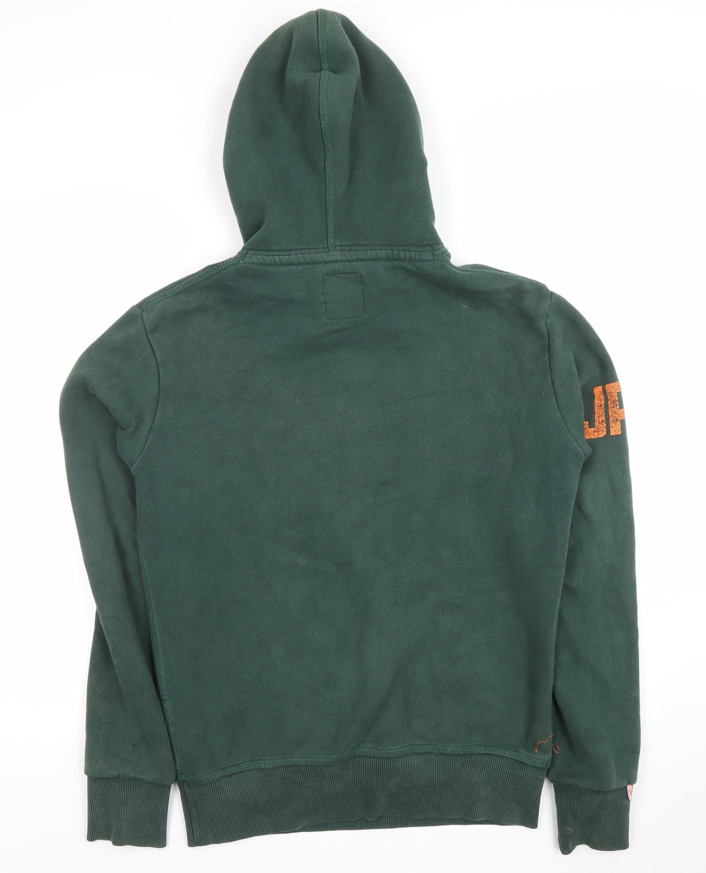 Superdry Men's Green Pullover Hoodie Size S Graphic Print