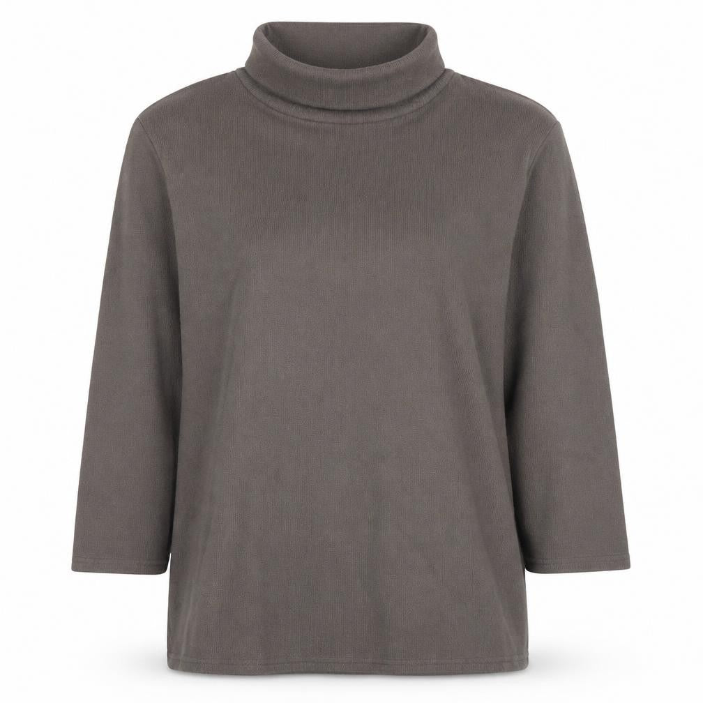 Marks and Spencer Womens Brown Roll Neck 3/4 Sleeve Pullover Sweatshirt Size 14