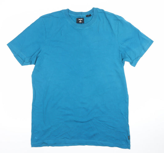 Superdry Men's Blue Cotton Crew Neck Short Sleeve T-Shirt M