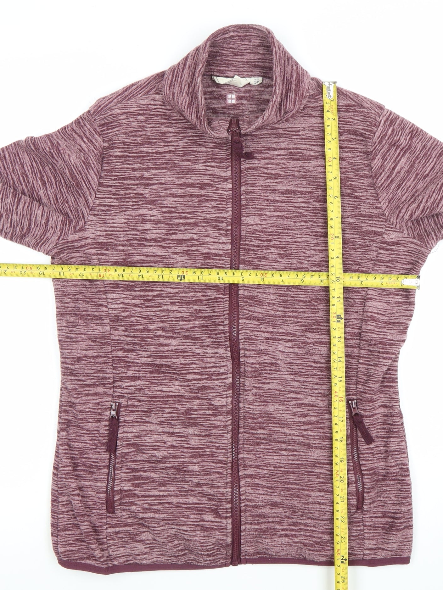 Mountain Warehouse Womens Purple Fleece Full Zip Jacket UK 10