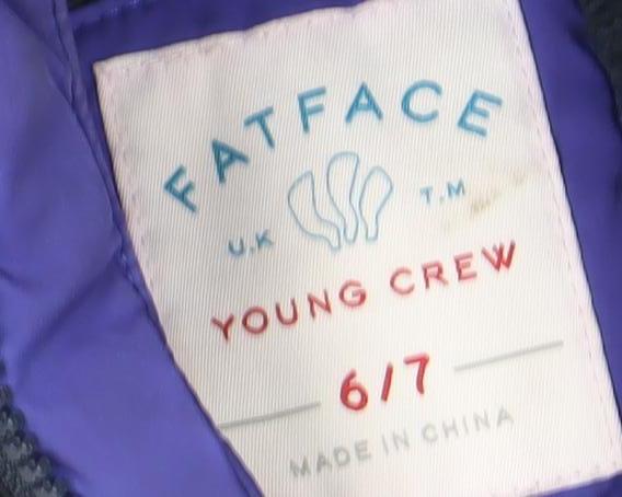 FatFace Boys Blue Hooded Puffer Gilet 6-7 Years Winter Jacket