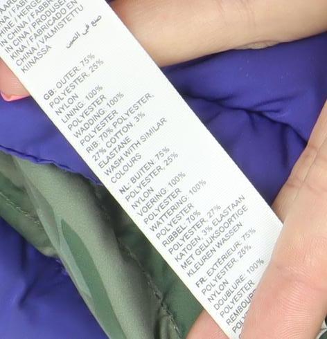 FatFace Boys Blue Hooded Puffer Gilet 6-7 Years Winter Jacket