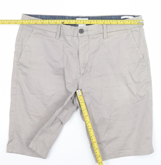 Timberland Men’s Beige Chino Shorts W36 Slim Fit Cotton Blend
