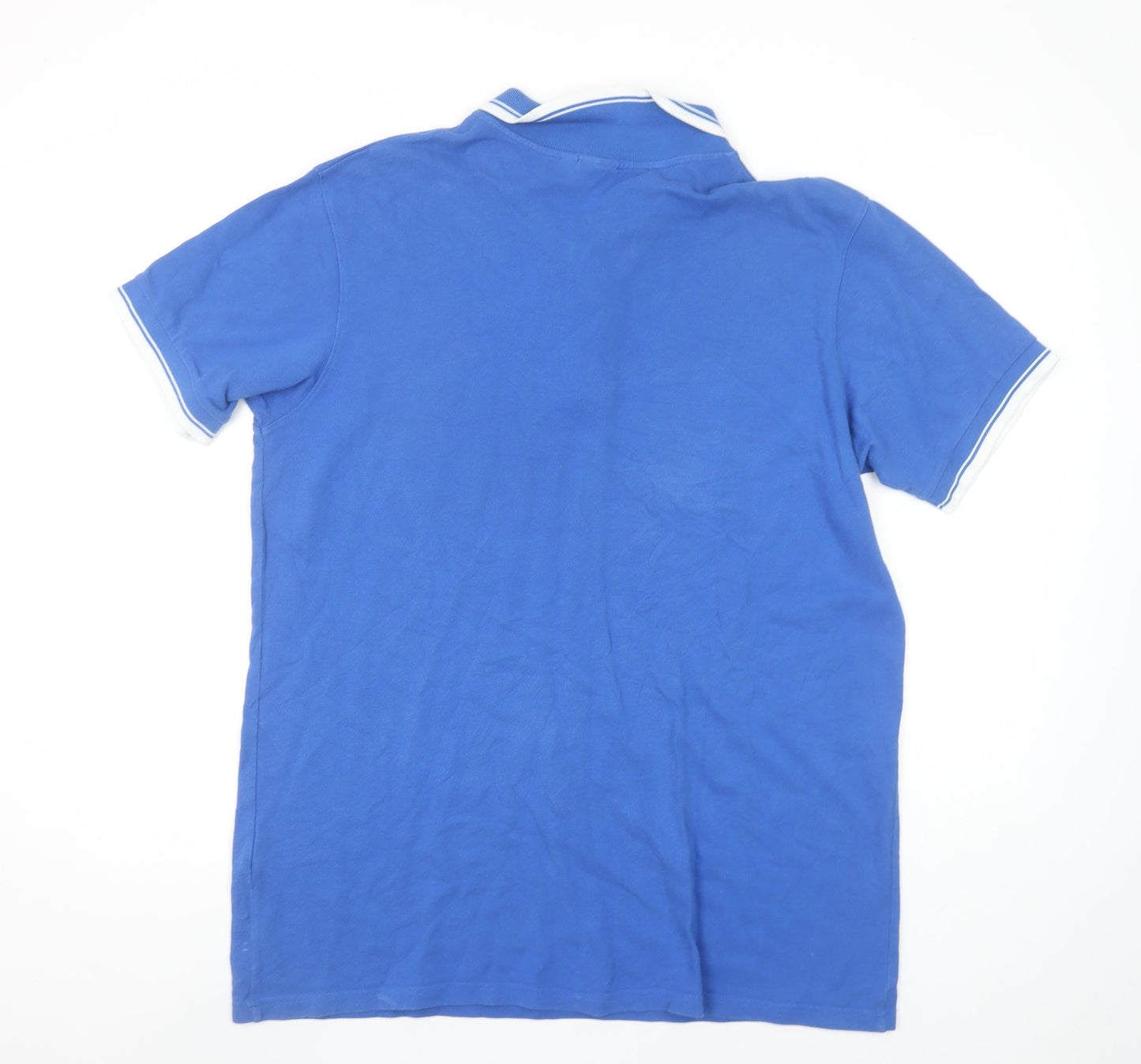 Quiksilver Men's Blue XL Cotton Polo Shirt Classic Fit