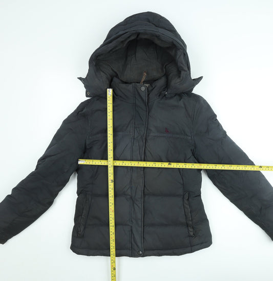 Jack Wills Women’s Black Size 10 Hooded Puffer Jacket