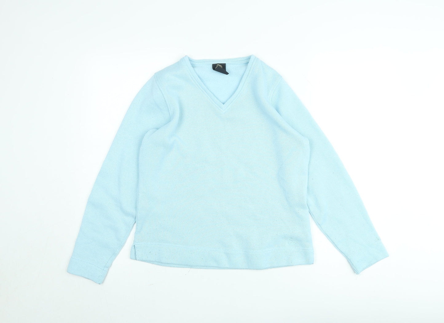 Craghoppers Womens Blue V-Neck Fleece Pullover Jumper Size 16