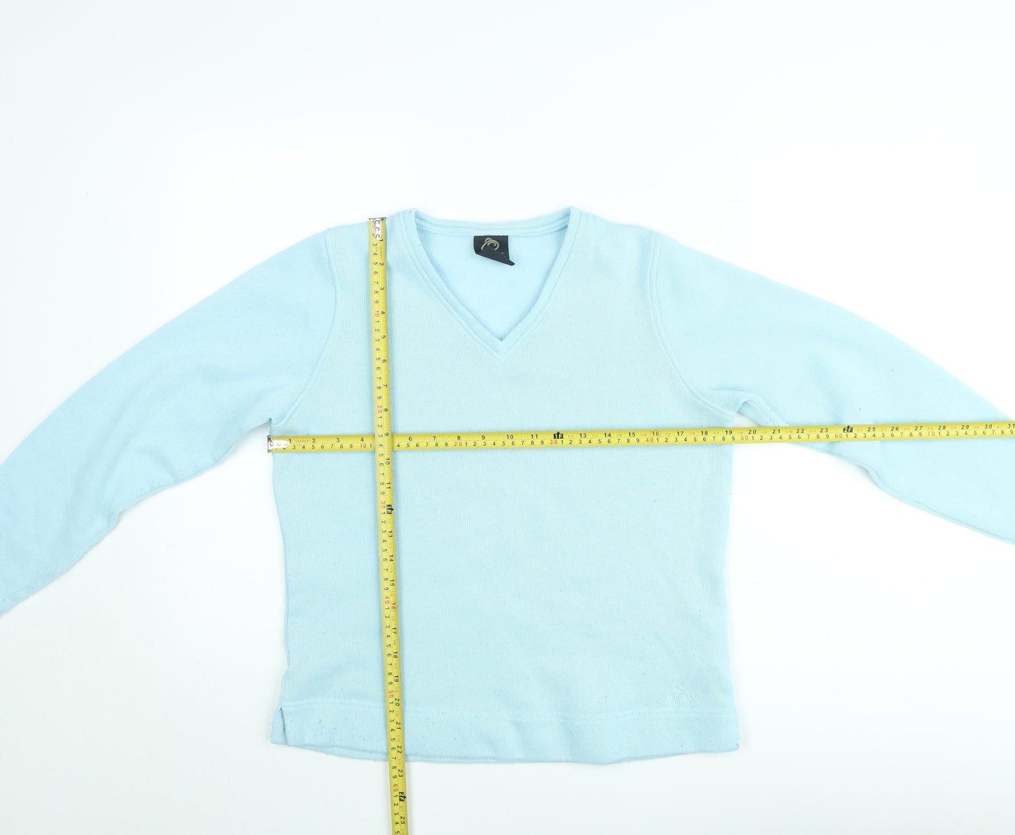 Craghoppers Womens Blue V-Neck Fleece Pullover Jumper Size 16